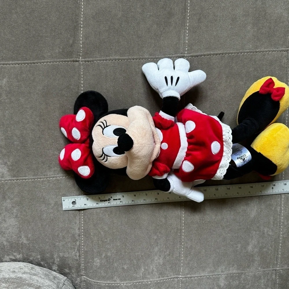 Disney Minnie Mouse Plush with Red and Yellow Accents